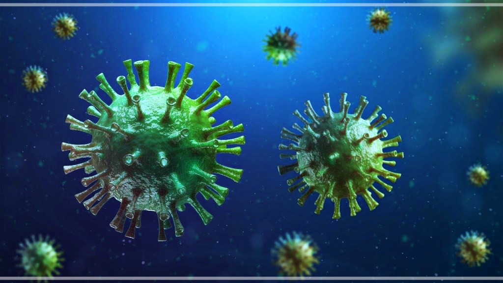 Bild Corona-Virus, so schaut es in unserer Vorstellung aus