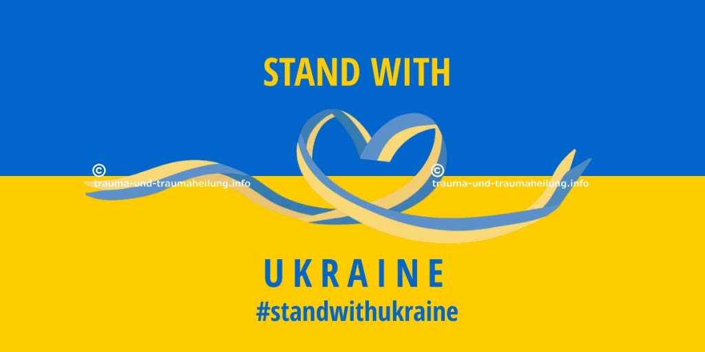 wiedergehenlernen.com, bild mit fahne der ukraine und dem spruch:stand with ukraine. bildunterschrift: Weil Frieden & Freiheit die Basis für ein erfülltes Lebens sind.
Zitat von Katrin Dohnt

