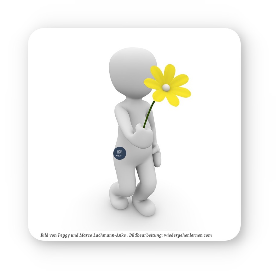 wgl wiedergehenlernen wieder gehen lernen Bild Danke 3dman mit Blume Bild von Bild von Peggy und Marco Lachmann-Anke auf Pixabay .Bildbearbeitung: wiedergehenlernen.com
Welches der abgebildeten Logos für wiedergehenlernen gefällt ihnen am besten? Danke für ihre Zeit und Meinung.
